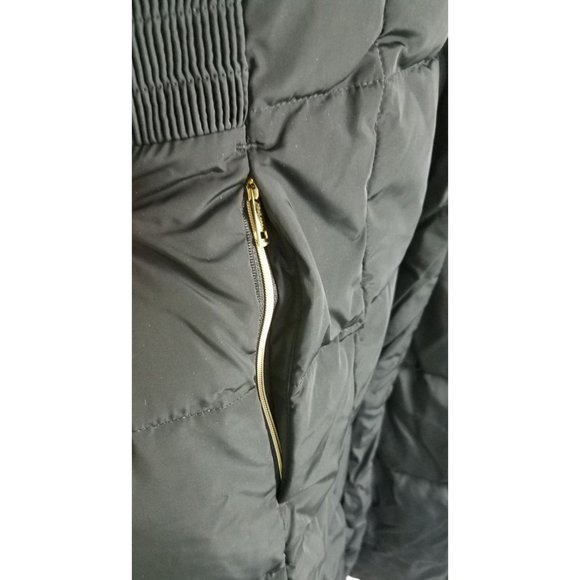 Cole Haan Women's Sz. Petite XXL Black Hooded Down & Feather Coat NWT - Picture 5 of 9